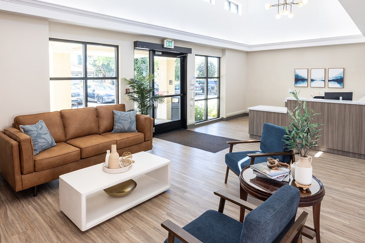 The front lobby at Sunnyvale Gardens