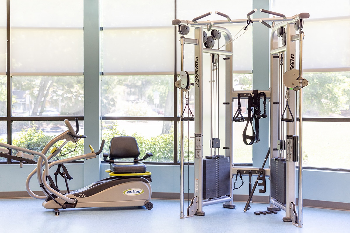 The rehab gym equipment at Sunnyvale Gardens