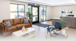 The lobby of Sunnyvale Gardens